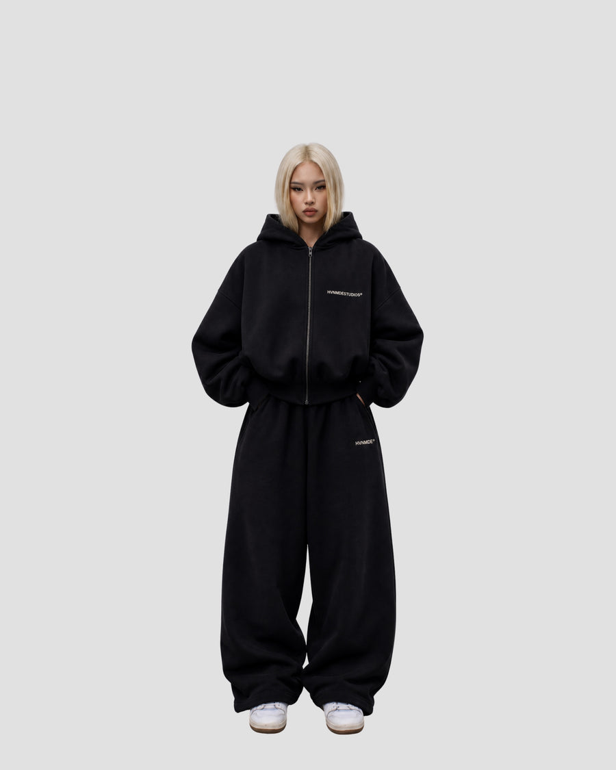 HEAVY ZIP V2 — Deep Black