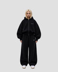 HEAVY ZIP SET Deep Black — front