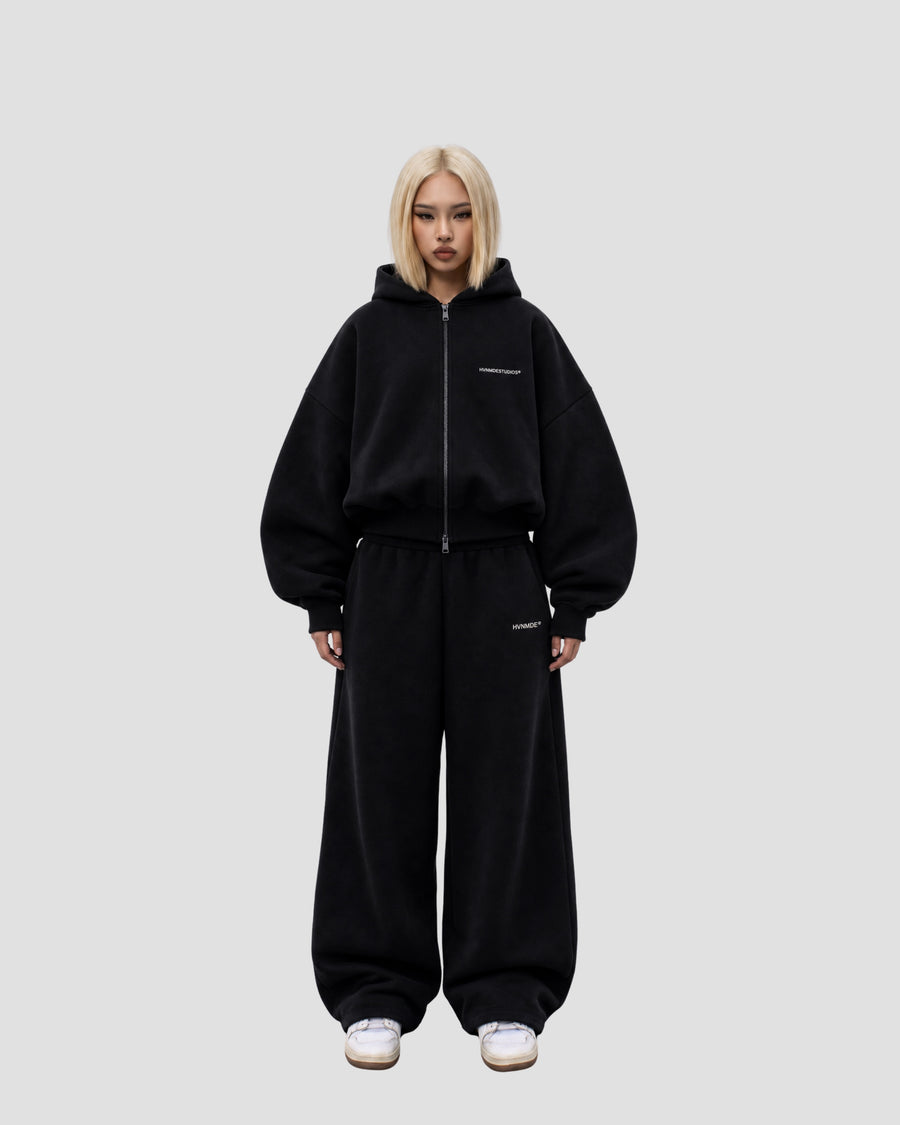 HEAVY ZIP SET — Deep Black